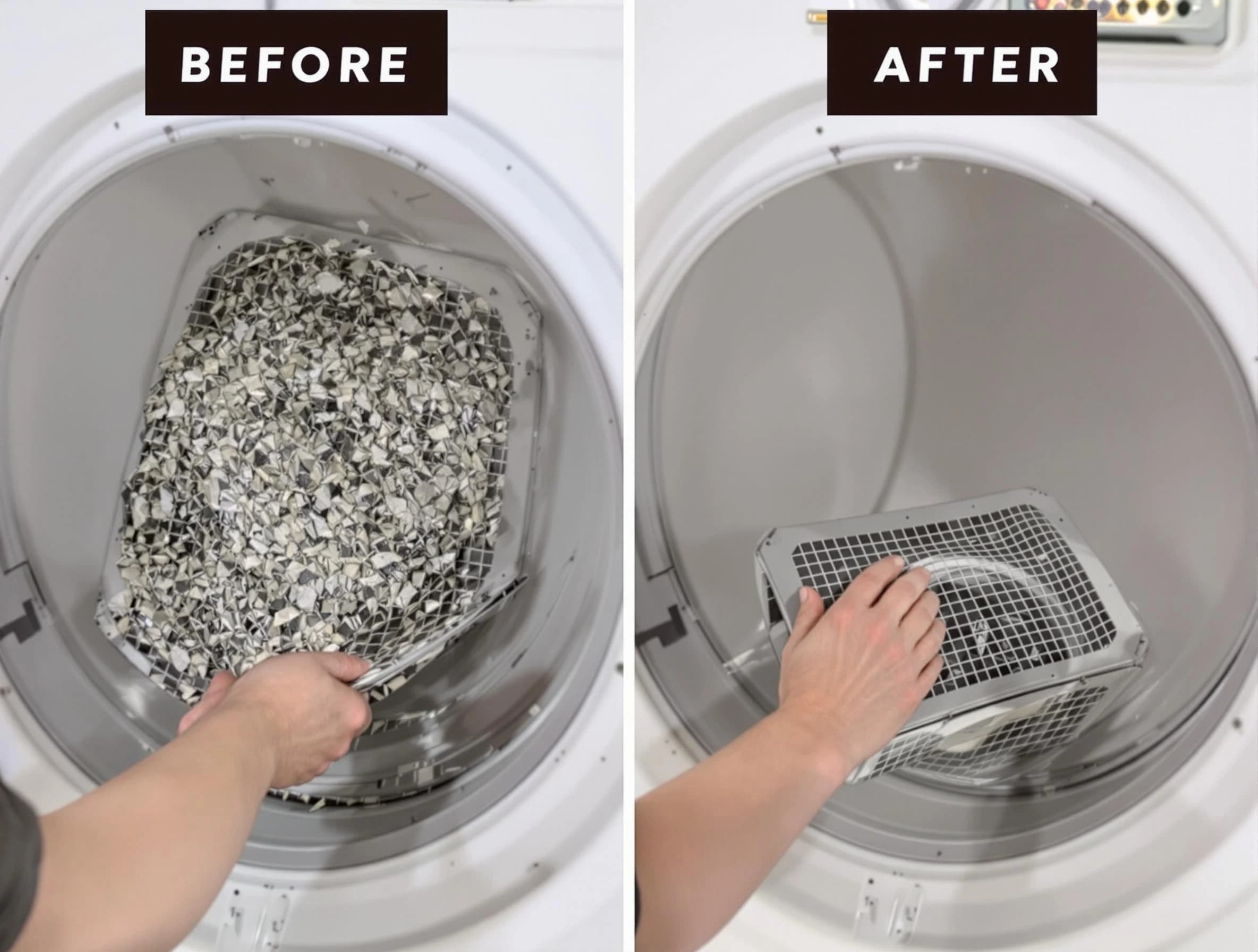 Professional lint trap cleaning by Richmond Dryer Vent Cleaning in Richmond