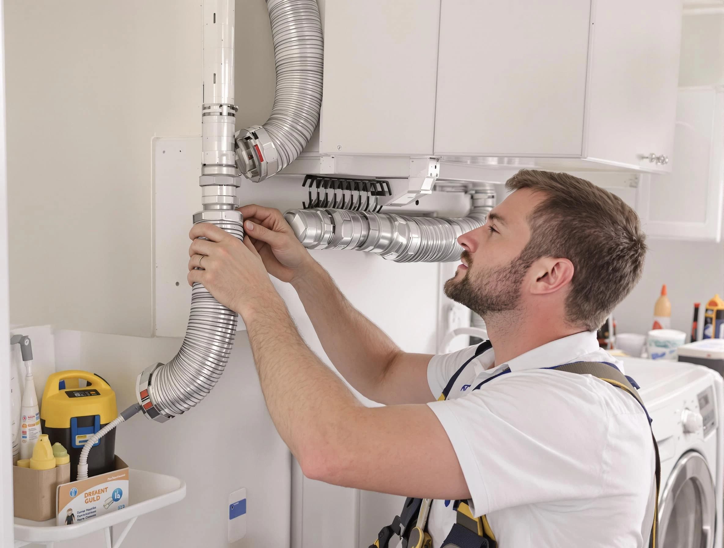 Professional dryer vent repair and installation by Richmond Dryer Vent Cleaning in Richmond