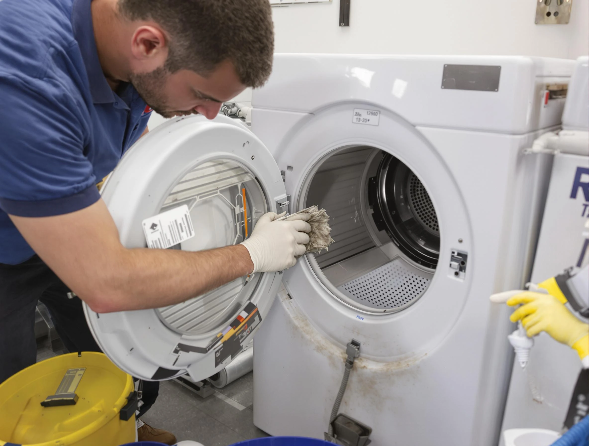 Richmond Dryer Vent Cleaning specialist performing detailed lint trap cleaning service in Richmond